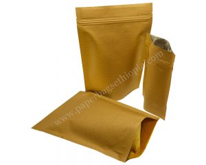 Brown Stripped Paper Bag